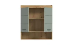 Hängeschrank SCHLOONSEE, Breite 74cm, 2 Türen, 1 offenes Fächer, MDF-Front in verschiedenen Farben erhältlich, Badmöbel, Badschrank, Schrank, Bad Schloonsee
