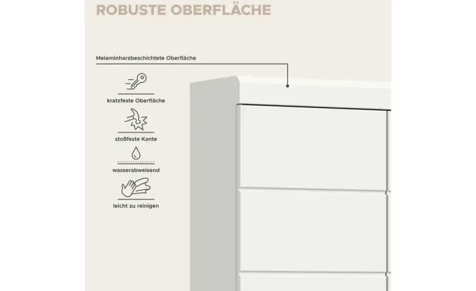 Hängeschrank SCHLOONSEE, Breite 74cm, 2 Türen, 1 offenes Fächer, MDF-Front in verschiedenen Farben erhältlich, Badmöbel, Badschrank, Schrank, Bad Schloonsee