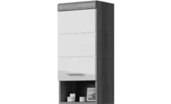 Hängeschrank SCHLOONSEE, Breite 37cm, 1 Tür, 1 offenes Fächer, 1 Einlegeboden, MDF-Front in verschiedenen Farben erhältlich, Badmöbel, Badschrank, Schrank, Bad Schloonsee