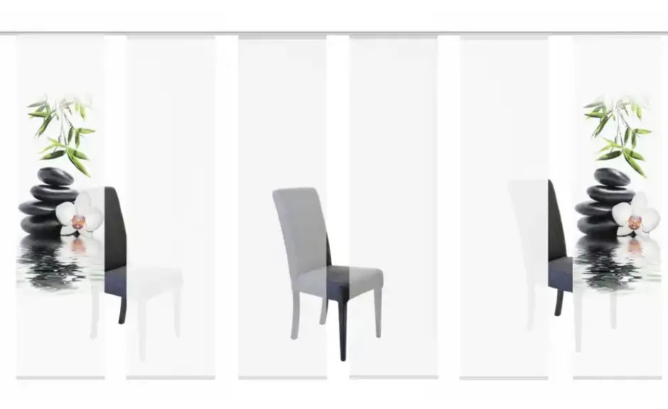 HOME Wohnideen Schiebevorhang Set 6tlg.
