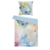 indigo Mako-Satin Wende-Bettwäsche
