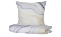 indigo Mako-Satin Wende-Bettwäsche