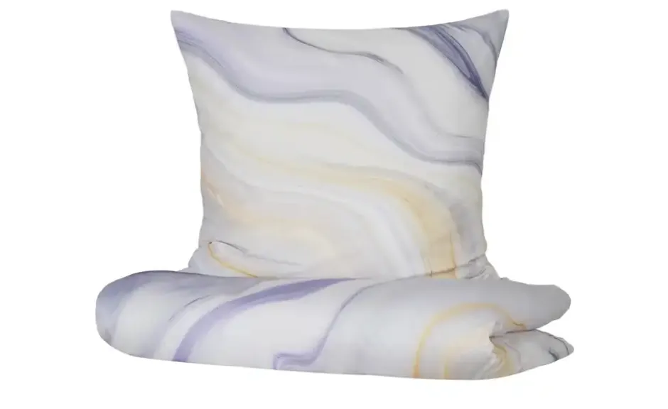 indigo Mako-Satin Wende-Bettwäsche