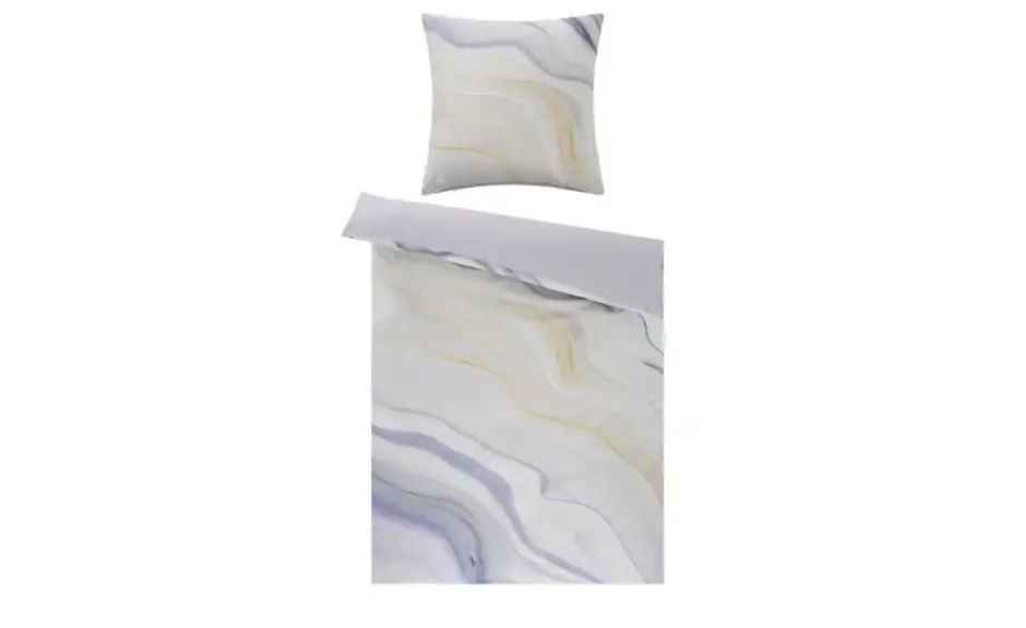 indigo Mako-Satin Wende-Bettwäsche