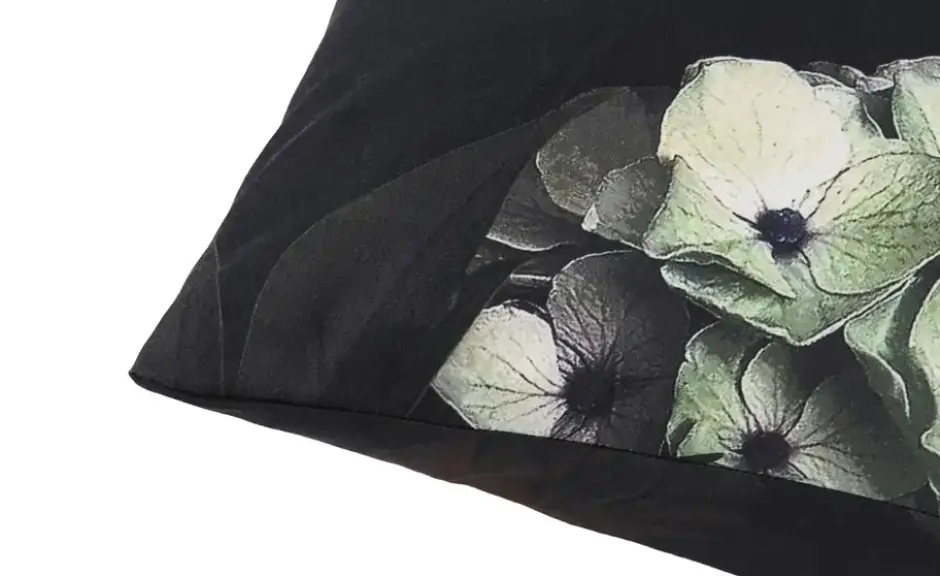 indigo Mako-Satin Wende-Bettwäsche