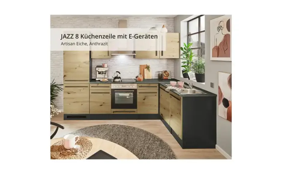 Küchenzeile mit E-Geräten