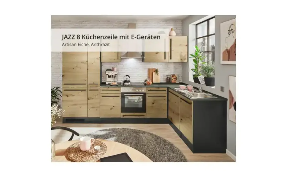 Küchenzeile mit E-Geräten