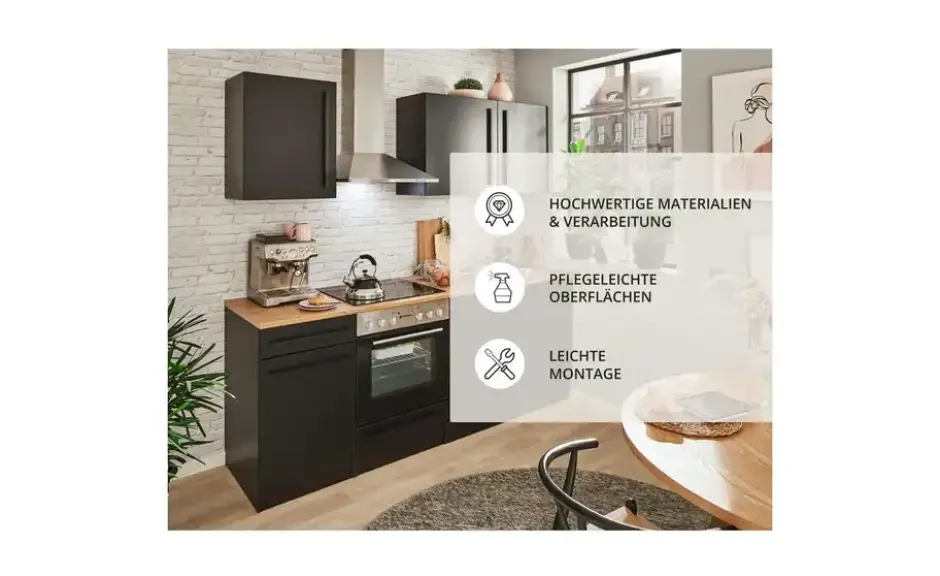 Küchenzeile mit E-Geräten
