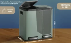 KHG Abfalleimer 2x15l