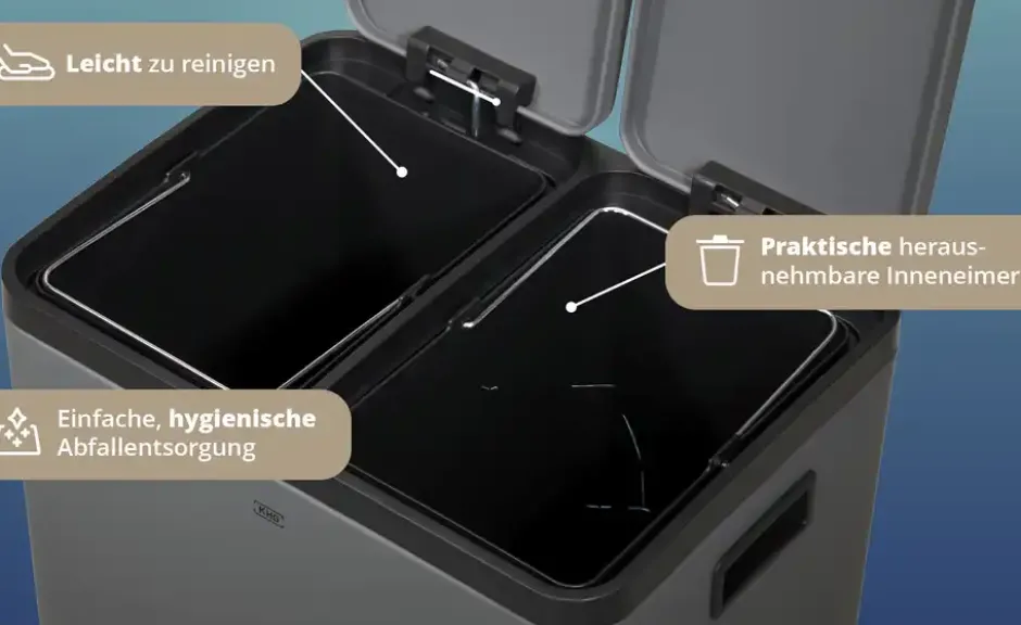 KHG Abfalleimer 2x15l
