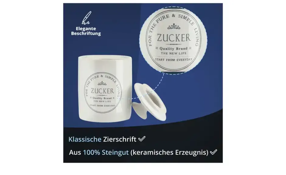 KHG Aufbewahrungsdose Zucker