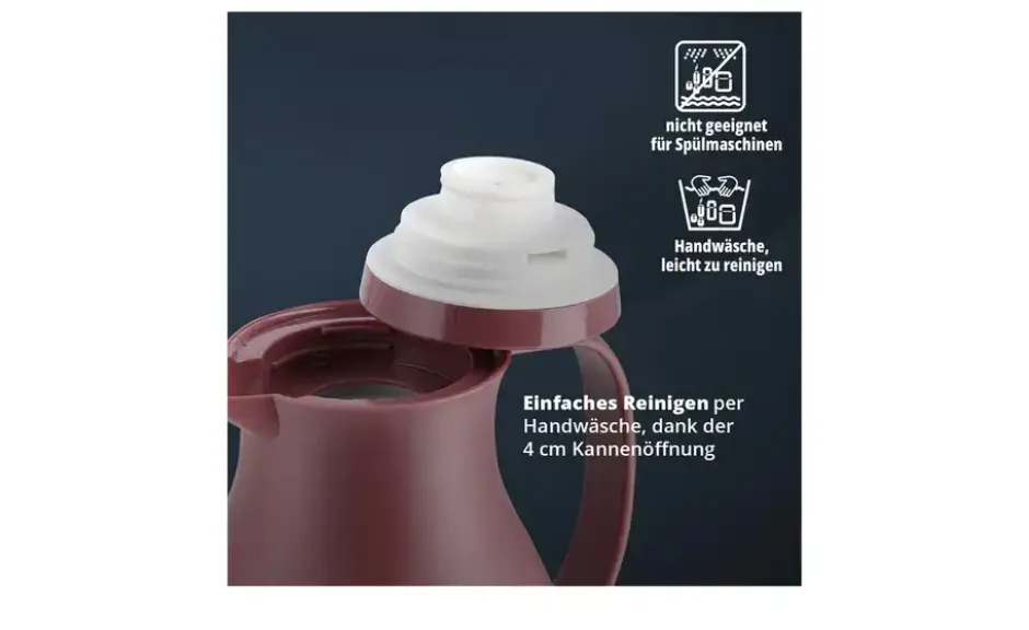 KHG Isolierkanne 1 l rot Anton