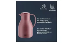 KHG Isolierkanne 1 l rot Anton
