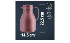 KHG Isolierkanne 1 l rot Anton
