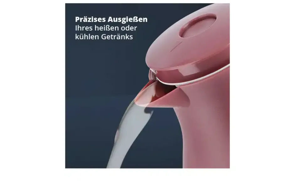 KHG Isolierkanne 1 l rot Anton