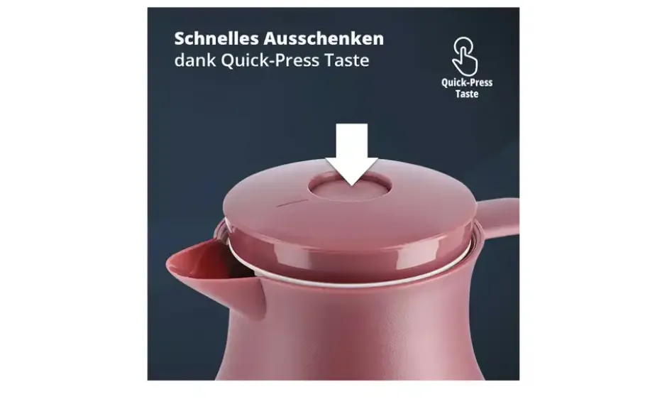 KHG Isolierkanne 1 l rot Anton