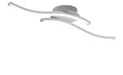 KHG LED-Deckenleuchte, 2-flammig, alufarben