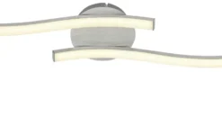 KHG LED-Deckenleuchte, 2-flammig, alufarben