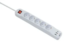 KHG Steckdosenleiste EE-5-3680-USB