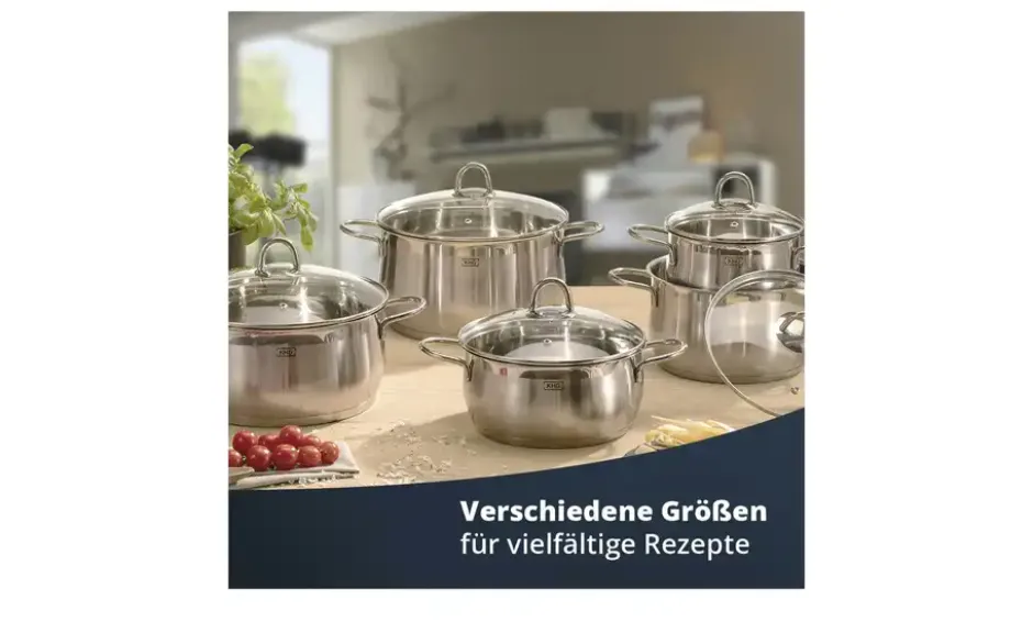 KHG Topfset, 5-teilig Platin