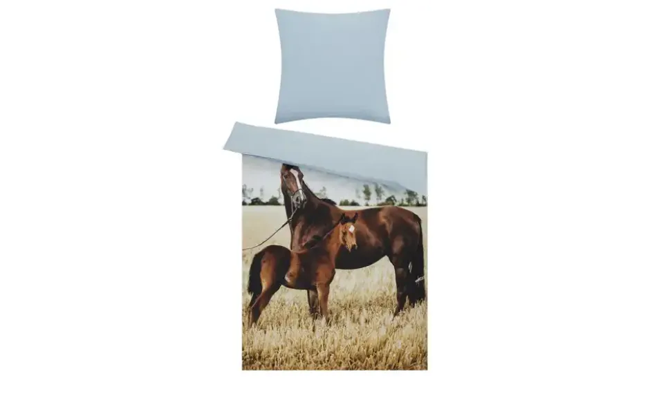 KJUT Renforcé Wende-Bettwäsche Horses