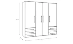 Kleiderschrank Mokkaro