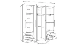 Kleiderschrank Mokkaro