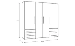 Kleiderschrank Mokkaro