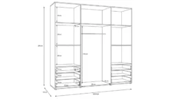 Kleiderschrank Mokkaro