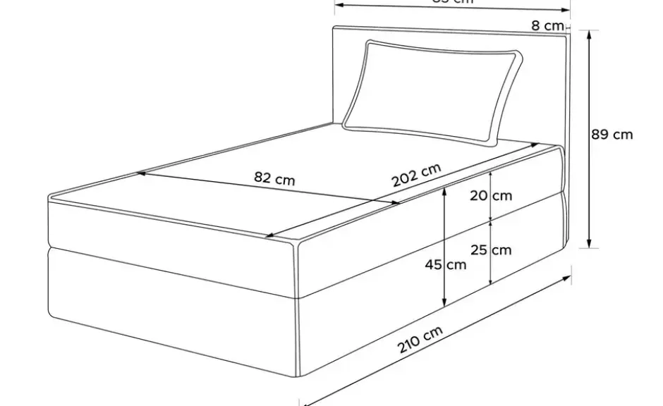KONSIMO Boxbett .css-bauhey::before{content:'- ';}.css-bauhey::after{content:'- ';}mit Stauraum, H2 Roti