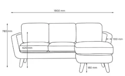 KONSIMO Ecksofa Tagio