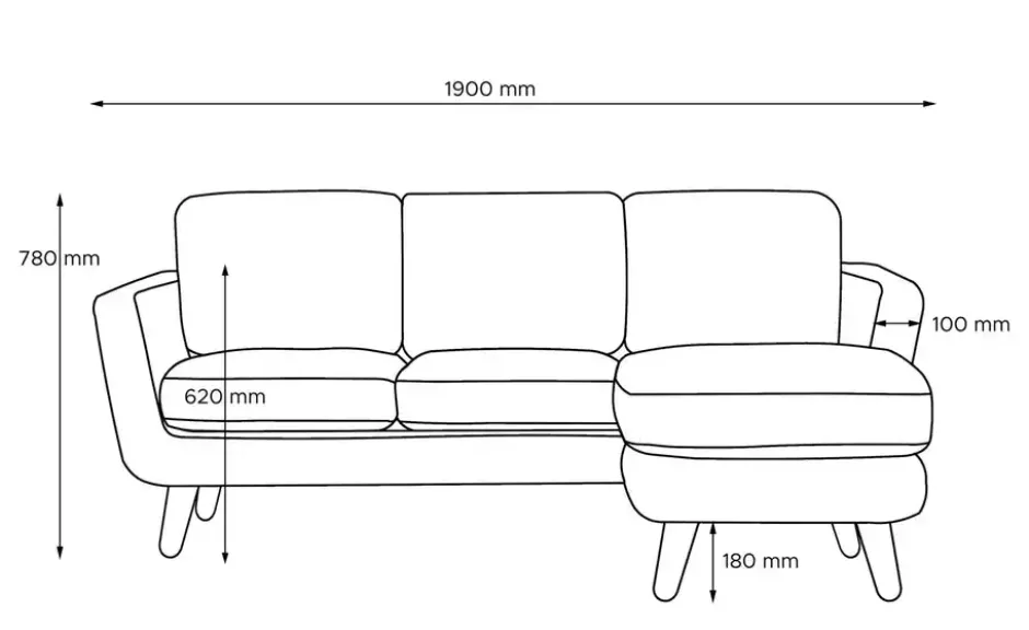 KONSIMO Ecksofa Tagio