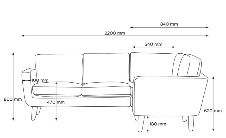 KONSIMO Ecksofa Tagio