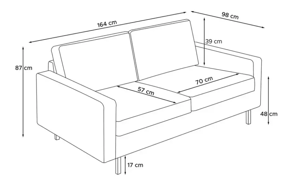 KONSIMO Einzelsofa Invia