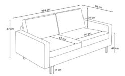 KONSIMO Einzelsofa Invia
