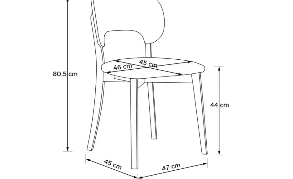 KONSIMO Holzstuhl 2er-Set