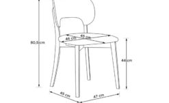KONSIMO Holzstuhl 2er-Set