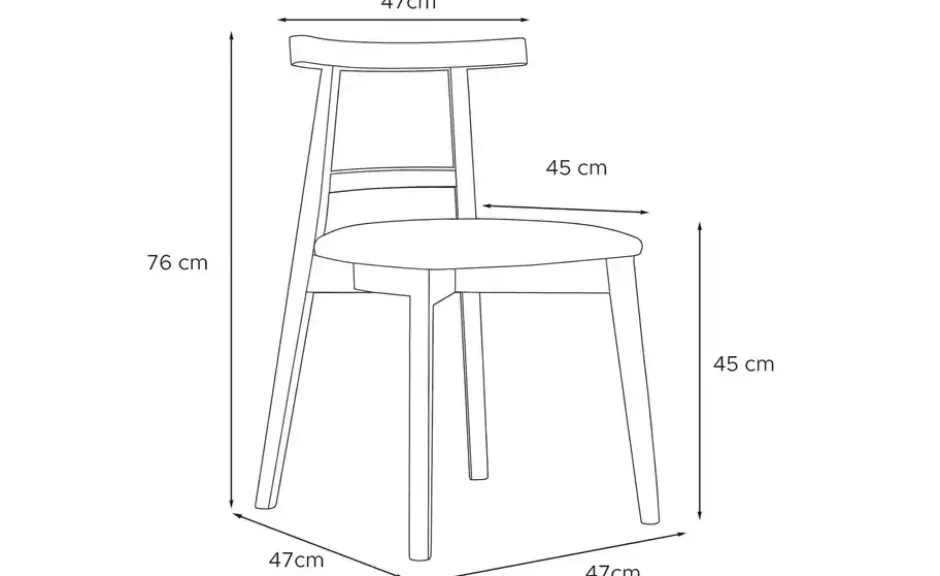 KONSIMO Holzstuhl 2er-Set