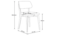 KONSIMO Holzstuhl 2er-Set