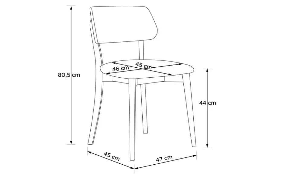 KONSIMO Holzstuhl 2er-Set