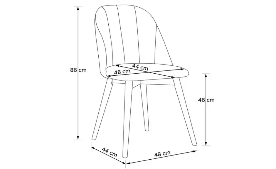 KONSIMO Polsterstuhl 2er-Set