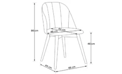KONSIMO Polsterstuhl 2er-Set