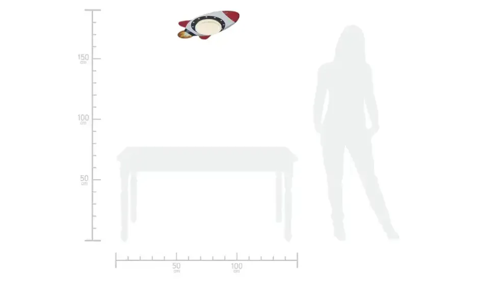 LED Deckenleuchte Rakete