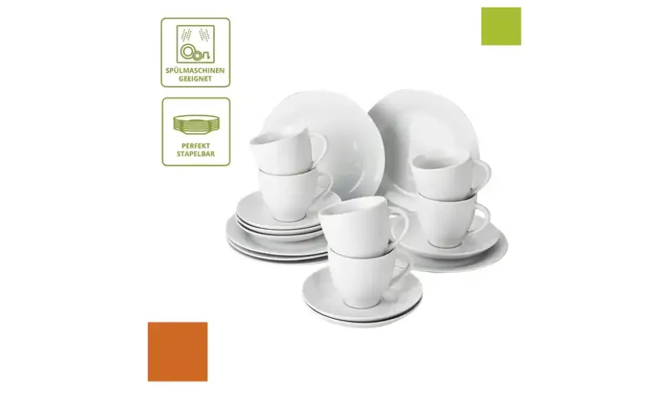 levelone Kaffeeservice,18-teilig Mira