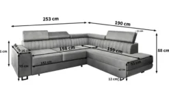 MASSENO Ecksofa Nola