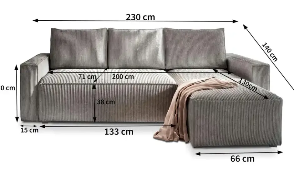 MASSENO Ecksofa Potaro
