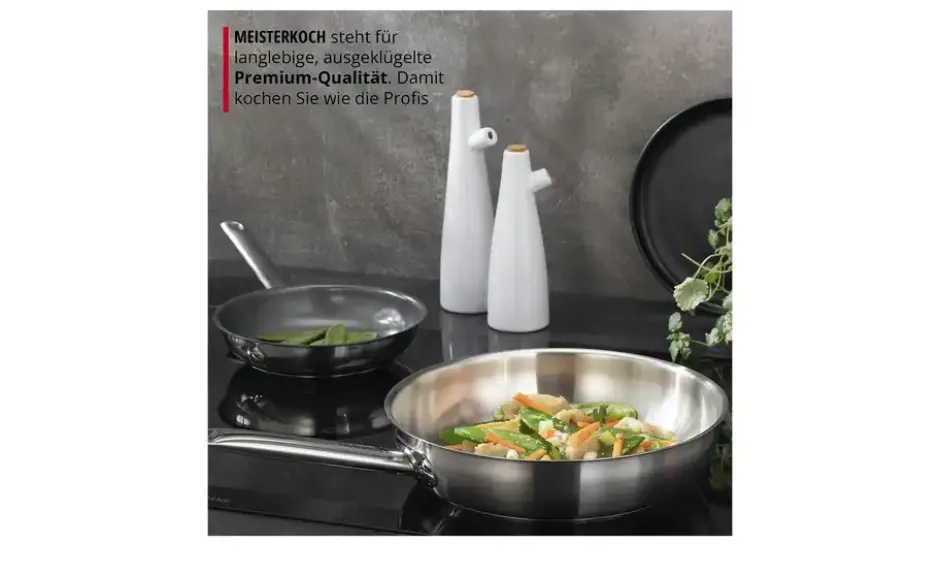 Meisterkoch Edelstahlpfanne tief Ø 28 cm CELSUS