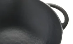 Meisterkoch Gusseisen-Wok mit Deckel OPUS