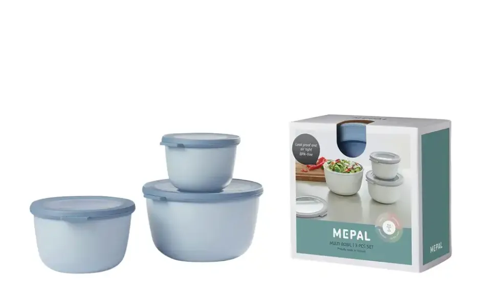 Mepal Multischüssel-Set, 3-teilig / 0,5l, 1,0l, 2,0l Cirqula
