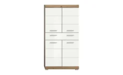Midischrank SCHLOONSEE, Breite 74cm, 4 Türen, 1 Schubkasten, 4 Fächer, MDF-Front in verschiedenen Farben erhältlich, Badmöbel, Badschrank, Schrank, Bad Schloonsee